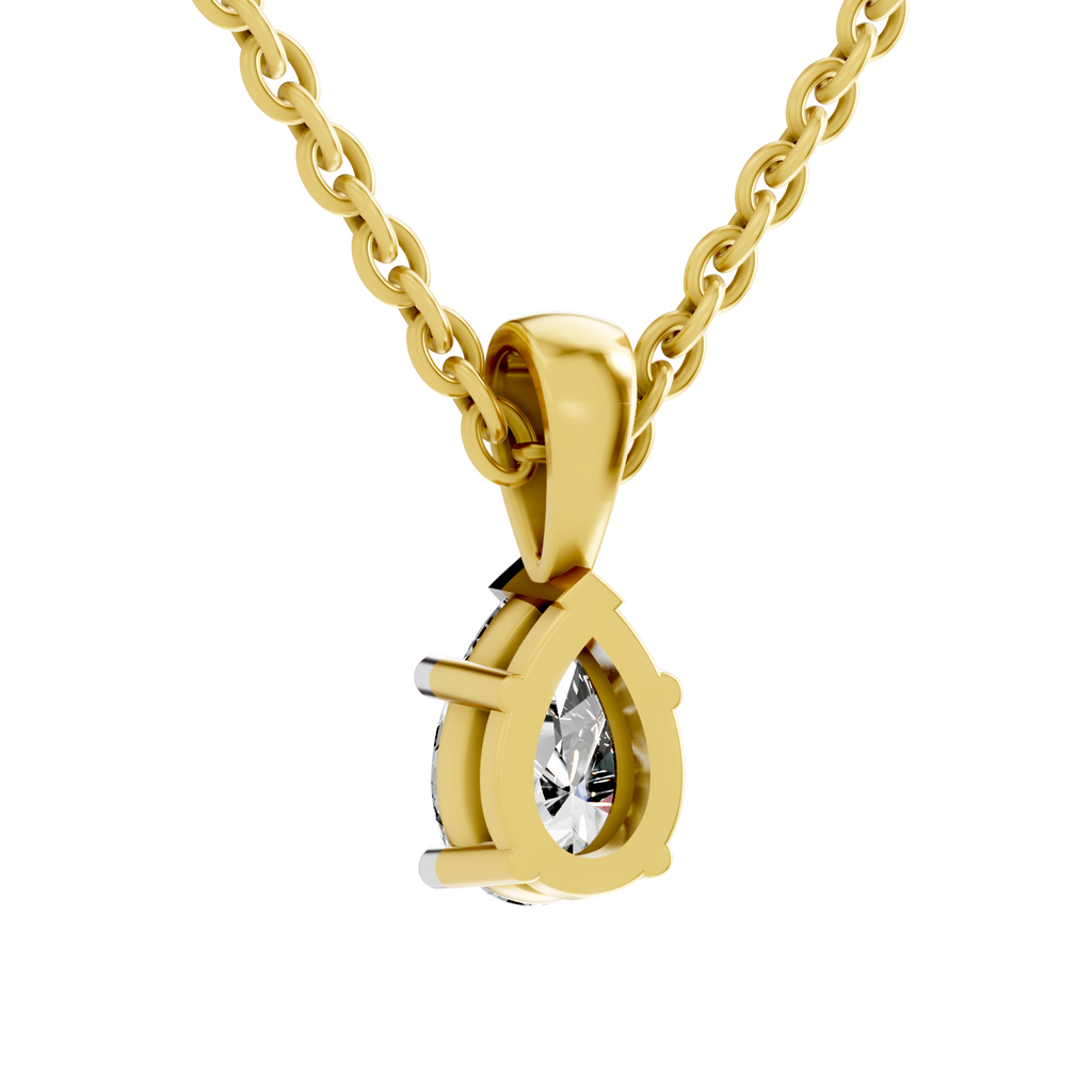 0.5 Carat Eternal Pear Pendant | 14K Yellow Gold