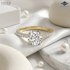 Arias by Lara Dutta Signature Pavé Solitaire Ring