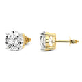0.51 Ct  4 Prong Round Shape Diamond Earrings | 14K Yellow Gold