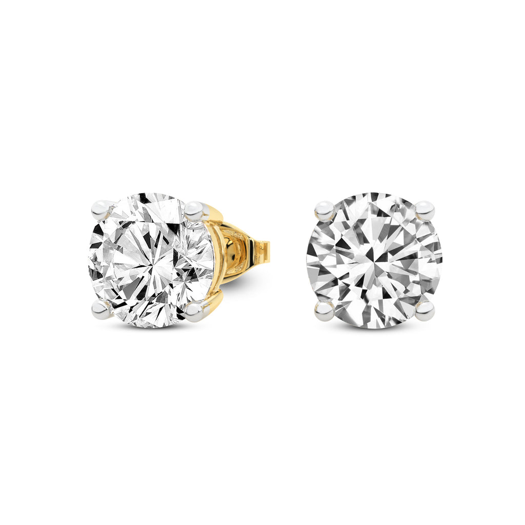 Sparkles 8.39 Carat Solitaire Stud Diamond Earring