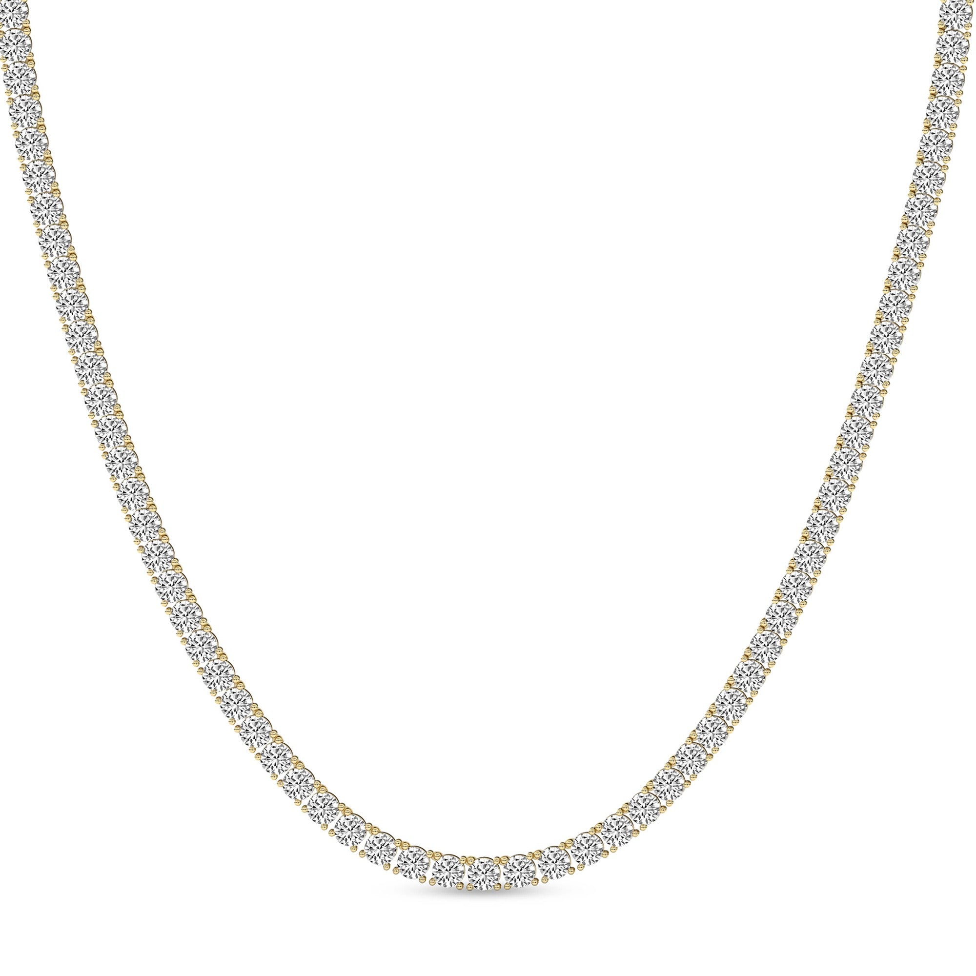 Sparkles 14K Gold in 5.03 Carat Diamond Eloria Tennis Necklace