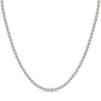 Sparkles Emerald-Cut Tennis Necklace