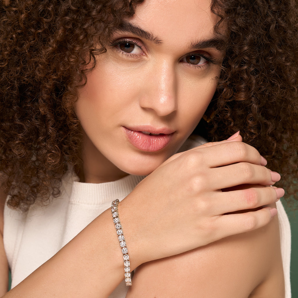 Sparkles Elegant Unity Tennis Bracelet