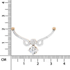 1.09 ct Graceful Drop Pendant Necklace | 14K White Gold