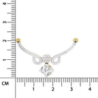 1.09 ct Graceful Drop Pendant Necklace | 14K White Gold