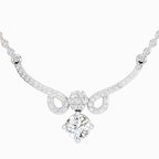 1.09 ct Graceful Drop Pendant Necklace | 14K White Gold