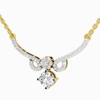 1.09 ct Graceful Drop Pendant Necklace | 14K White Gold