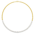 Sparkles Oval Shape Diamond Necklace