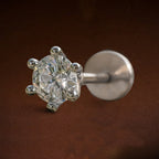 Solitaire Nosepin 0.5 Ct | 14Kt WhiteGold