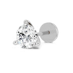 0.50 Ct Solitaire Round Shape Diamond Nose Pin | 14K Yellow Gold