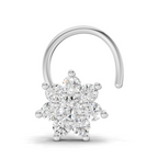 0.16 Carat Round Shape Celestial Diamond Nose Pin | 14K Yellow Gold