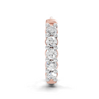 0.06 Carat Lab Grown Diamond Luna Round Hoop Nosepin | 14K Rose Gold (Screw)
