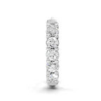0.06 Carat Lab Grown Diamond Luna Round Hoop Nosepin | 14K White Gold (Screw)