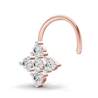 0.15 Carat Lab Grown Diamond Sitara Nosepin | 14K Rose Gold (Wire)