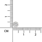 0.11 Ct Floral Stud Round Shape Nose Pin | 14K Yellow Gold