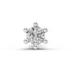 0.05 Ct Solitaire Round Shape Nose Pin | 14K Yellow Gold