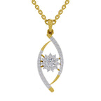 0.75 ct Swirl Diamond Pendant in 14K
