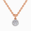 0.50 ct Bezel Solitaire Diamond Pendant in 14K