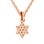 0.33 Carat Nova Star Diamond Pendant | 14K Rose Gold
