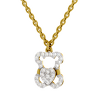 0.3 Carat Teddy Love Pendant | 14K Yellow Gold