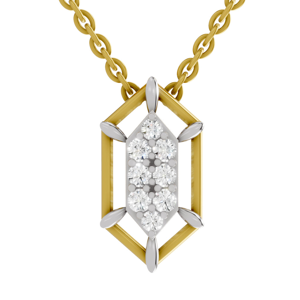 0.29 Carat Round Shape Pendant | 14K Yellow Gold