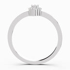 Sparkles Lab Grown Diamond 0.13 Marquise-Shaped Cluster Ring| 14K White Gold