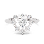 0.44 Carat Solitaire Lab Grown Diamond Ring In 14K Gold