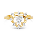 0.44 Carat Solitaire Lab Grown Diamond Ring In 14K Gold