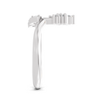 Sparkles Lab Grown Diamond 0.18 Floral Cluster Head Ring| 14K White Gold