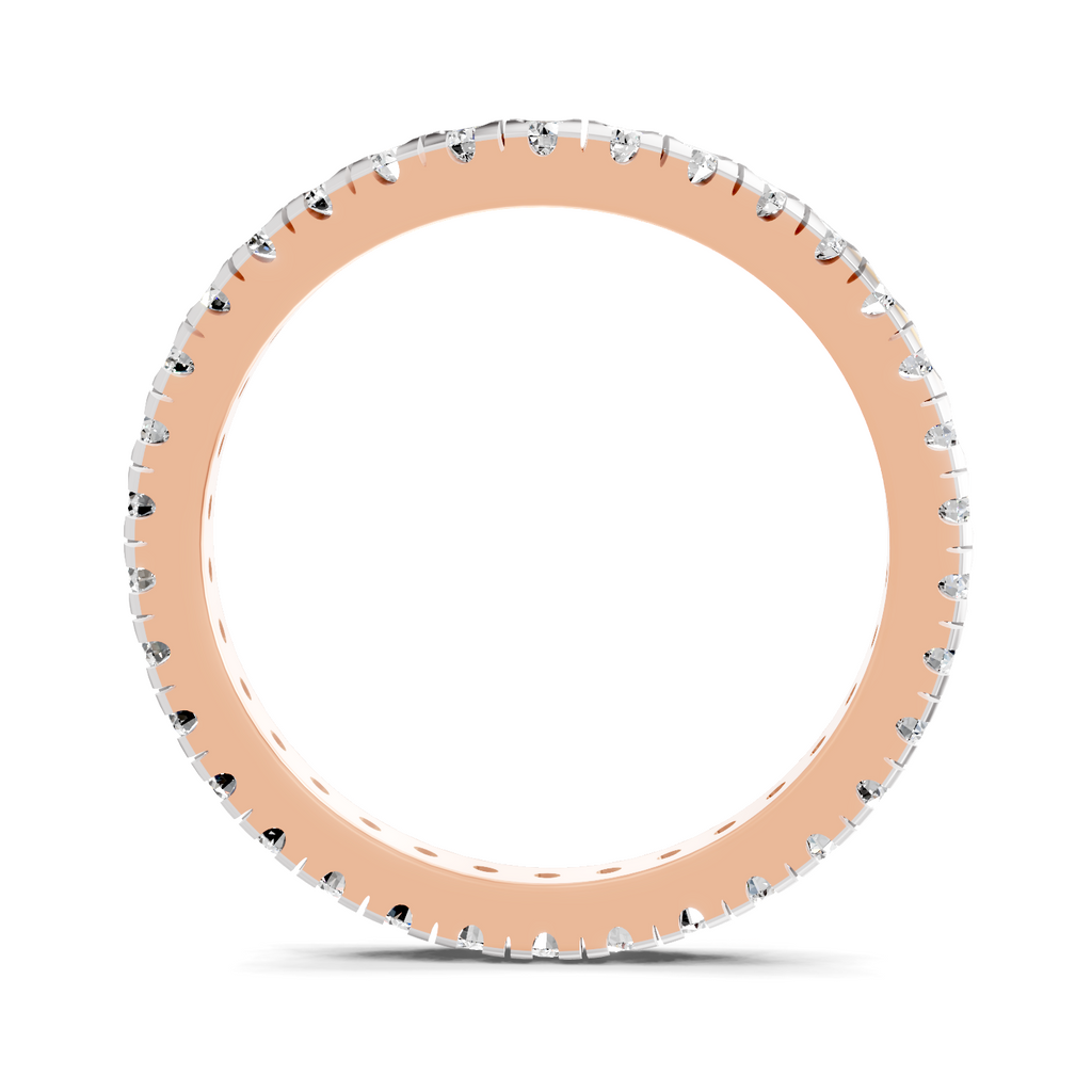 Sparkles Lab Grown Diamond 0.04 Celestia Band Ring| 14K Rose Gold