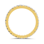 Sparkles Lab Grown Diamond 0.04 Celestia Band Ring| 14K Yellow Gold