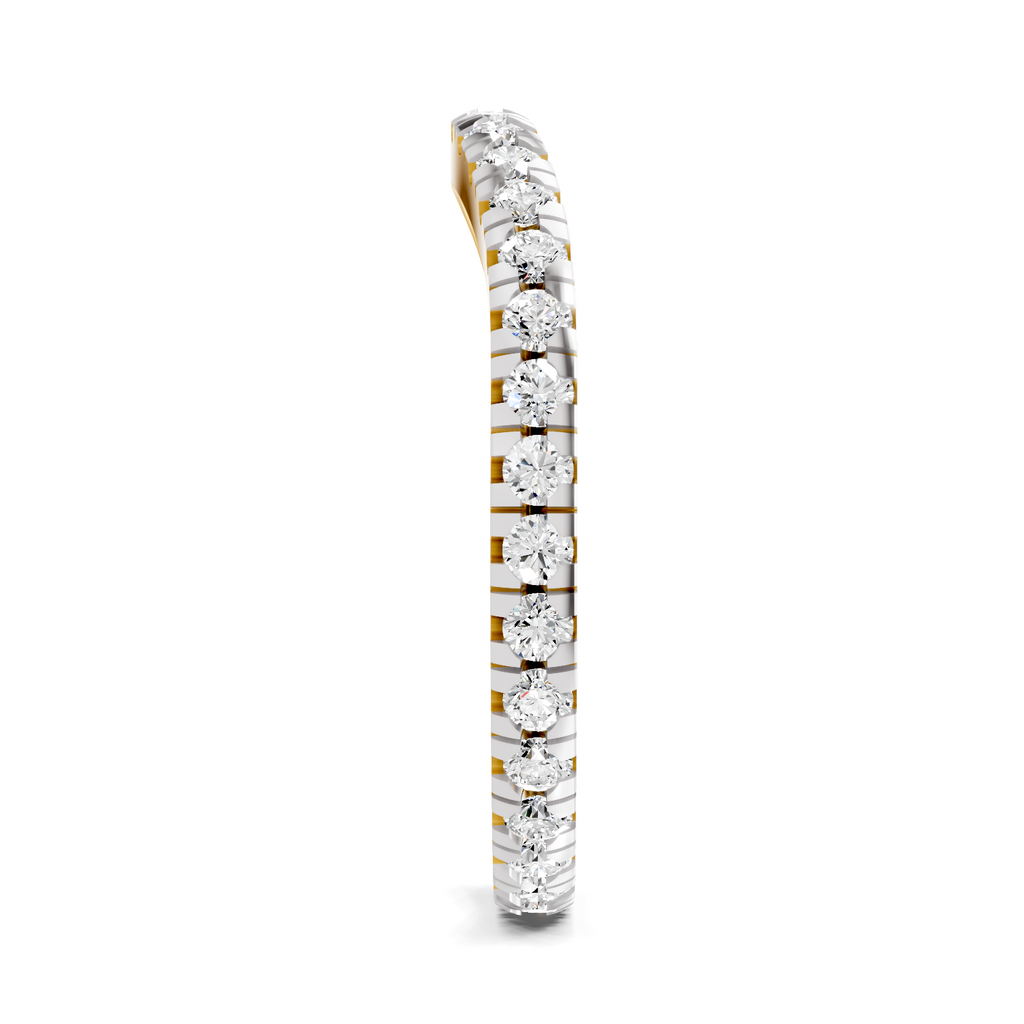 Sparkles Lab Grown Diamond 0.04 Celestia Band Ring| 14K Yellow Gold