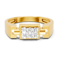 0.23 Carat  | 925 Sterling Silver Gold Plated Fashion Ring