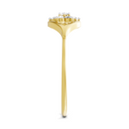 Sparkles Lab Grown Diamond 0.2 Cluster Ring| 14K Yellow Gold