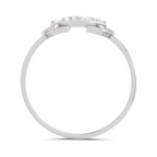 Sparkles Lab Grown Diamond 0.23 Carat Cluster Diamond Ring| 14K White Gold