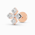 0.04 Carat Round Shape Celeste Bloom Diamond Nose Pin | 14K Rose Gold-Screw