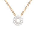 0.24 Carat Round Necklace | 14K Rose Gold