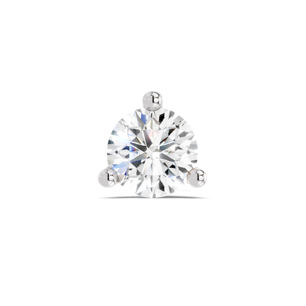 Solitaire Nosepin 0.5 Ct | 14Kt White Gold