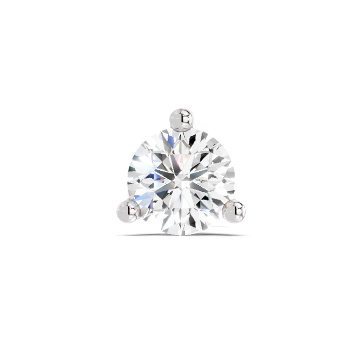 Solitaire Nosepin 0.5 Ct | 14Kt White Gold