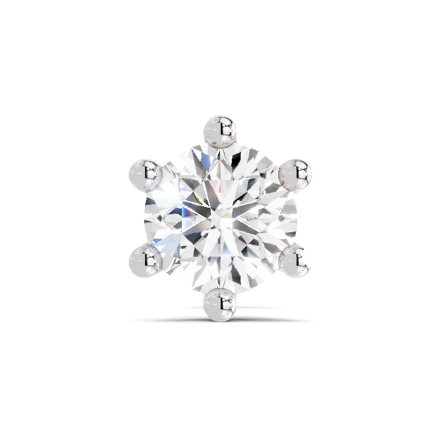 Solitaire Nosepin 0.5 Ct | 14Kt WhiteGold