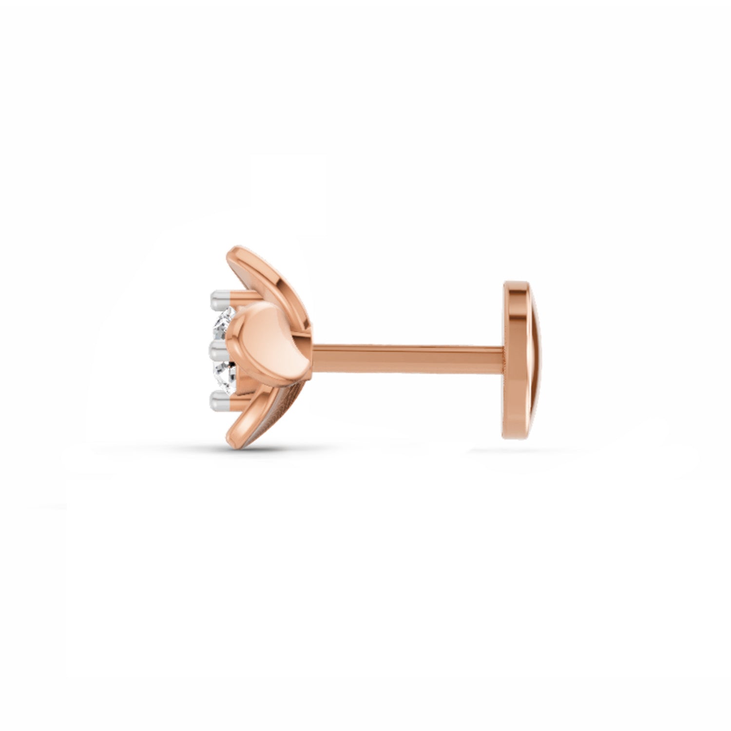 Solitaire Nosepin 0.13 Ct | 14Kt Yellow Gold