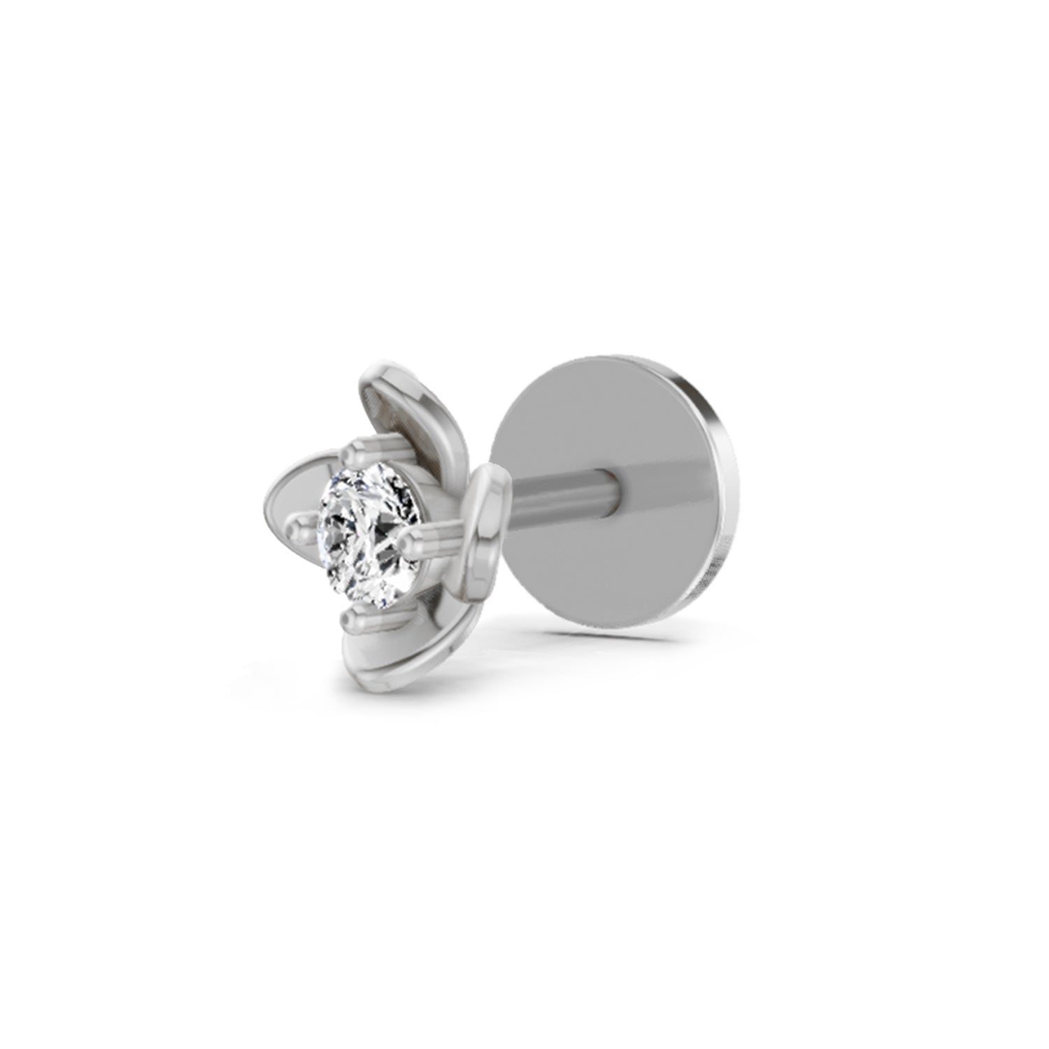 Solitaire Nosepin 0.13 Ct | 14Kt Yellow Gold