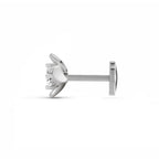 Solitaire Nosepin 0.13 Ct | 14Kt White Gold