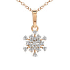 0.7 Ct Diamond Pendant Necklace in 14Kt