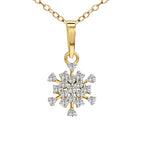 0.7 Ct Diamond Pendant Necklace in 14Kt