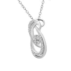 0.21 Ct Diamond Pendant Necklace in 14Kt
