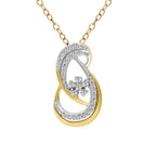 0.21 Ct Diamond Pendant Necklace in 14Kt