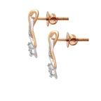 Triani Cluster Fancy Lab Grown Diamonds Earrings 0.14 Ct | 14Kt Yellow Gold