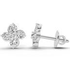0.35 Ct  Round Shape Diamond Stud Earrings | 14K Yellow Gold