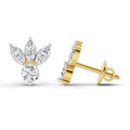 0.43 Ct Round Stud Earrings |  14K Yellow Gold